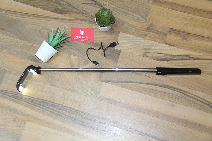 bâton selfie bluetooth 4.0 avec lumière 3 niveaux