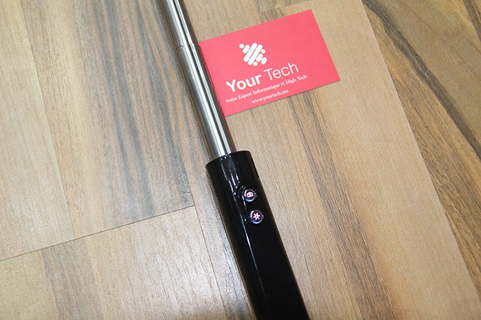 bâton selfie bluetooth 4.0 avec lumière 3 niveaux