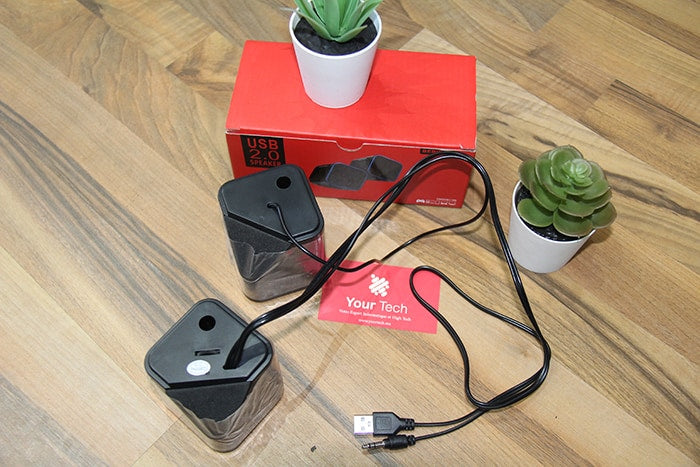 Haut-parleur USB 2.0 design de mode pour ordinateur portable bos-sk473