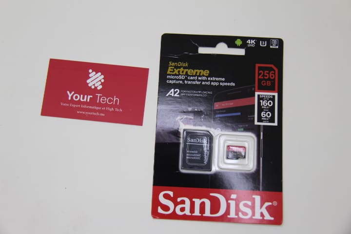Carte mémoire SanDisk 256 Go Ultra, Extreme et Extreme Pro