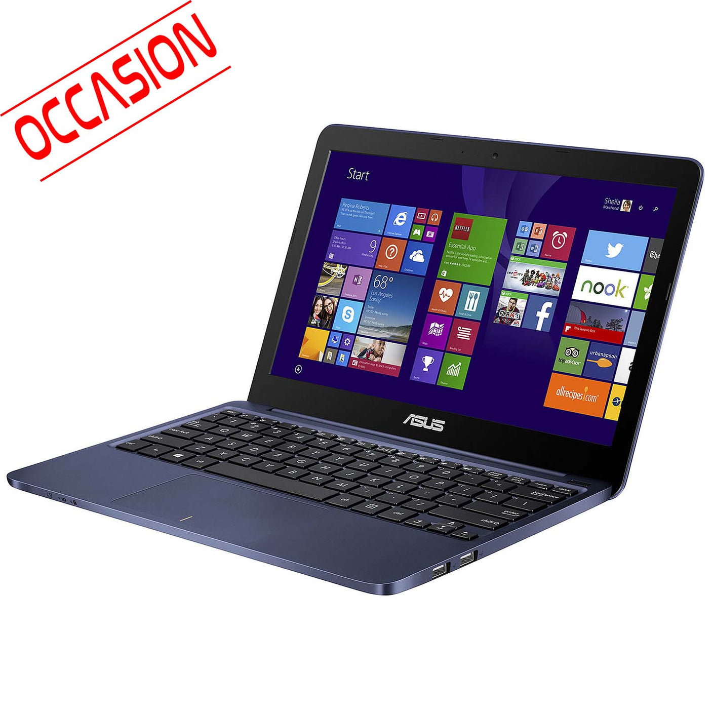 ASUS EeeBook X205TA-BING-FD015BS Bleu