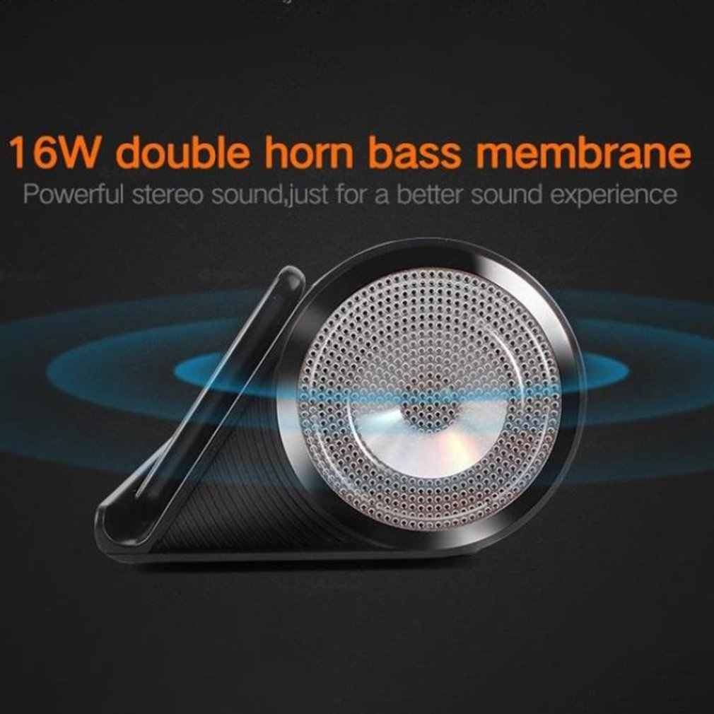 LP-V9 SUN TWS haut-parleur portable Bluetooth sans fil / rechargeable solaire / Super basse / Radio FM / fente TF / clé USB