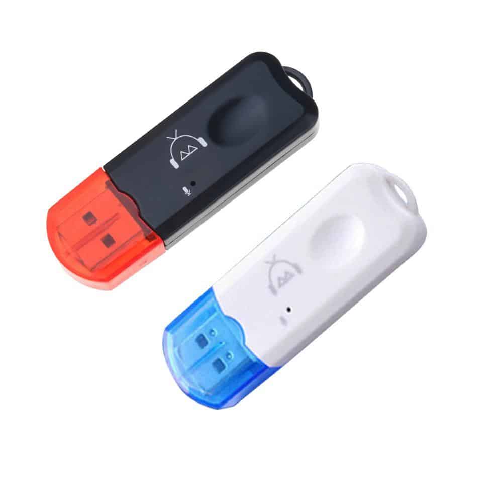 Nouveau Adaptateur Audio sans fil Bluetooth USB AUX, stéréo, avec Microphone pour voiture