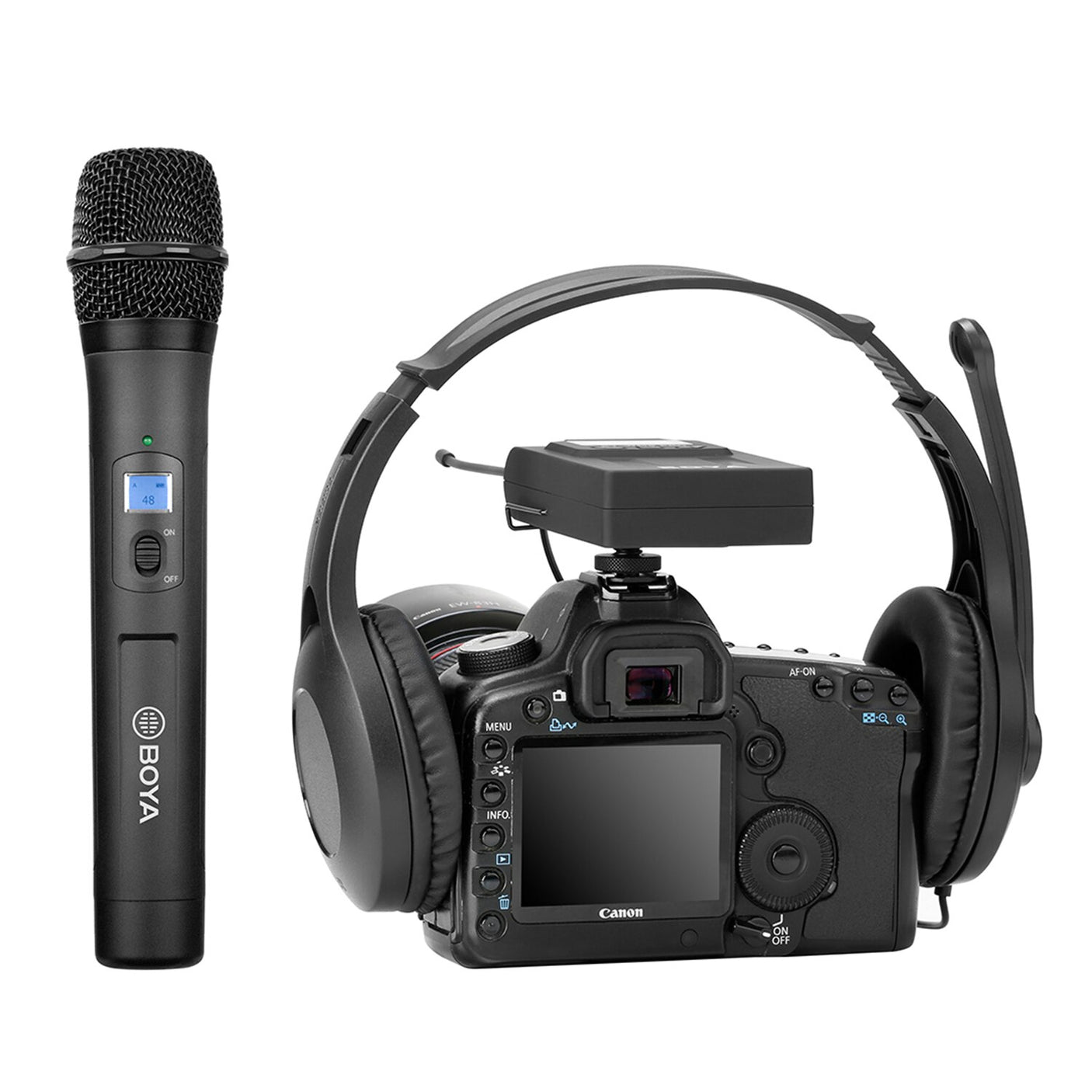 ميكروفون لاسلكي Boya BY-WM8 Pro-K3 UHF بقناتين مزدوجتين (عند الطلب)