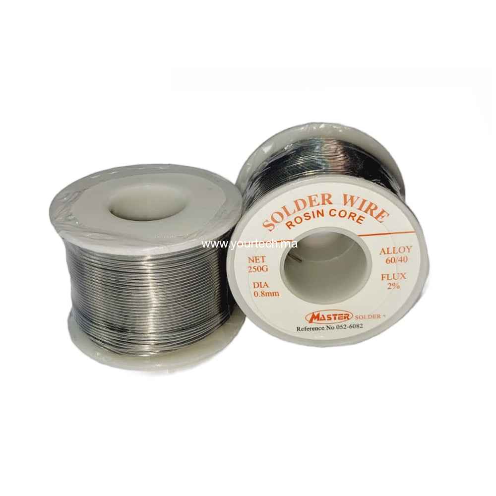 Bobine de Fil à souder 0.8mm 250G