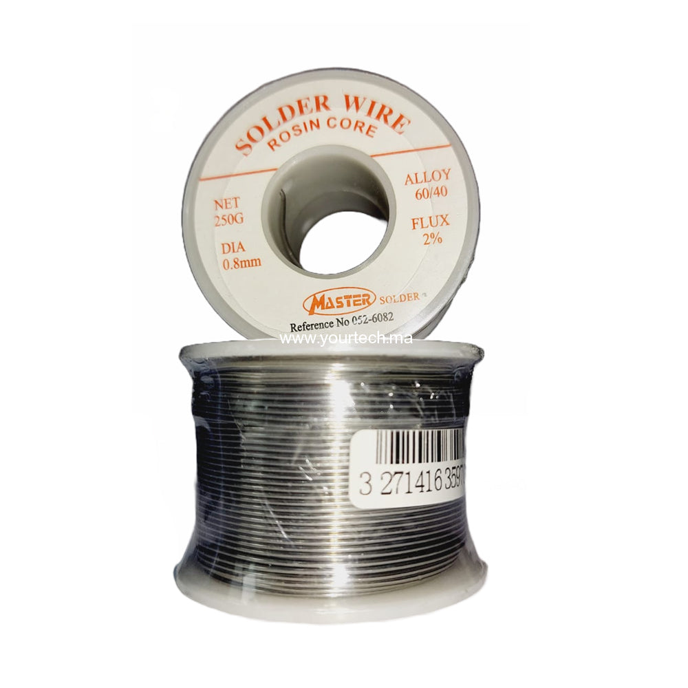 Bobine de Fil à souder 0.8mm 250G