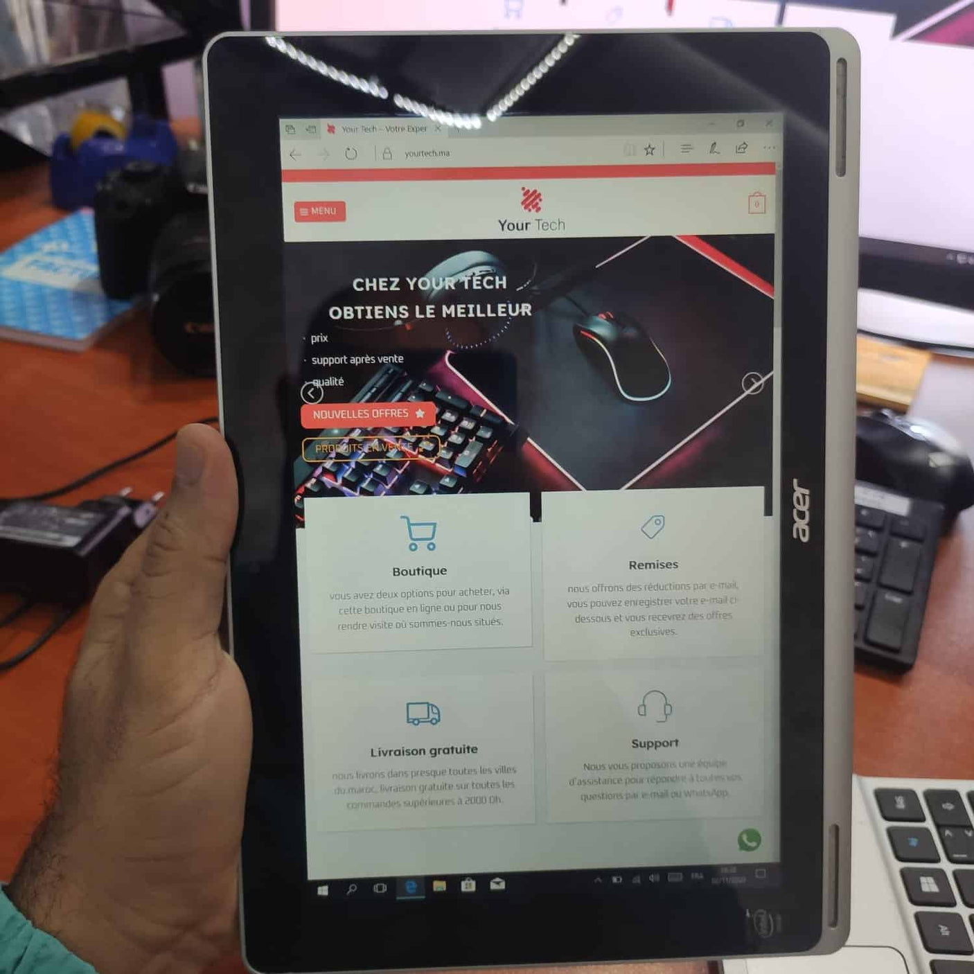 Acer Aspire Switch SW5-012 FHD 10.1 inch 2GB 32GB QC Intel Atom Z3735F WiFi 2MP Camera Win 10