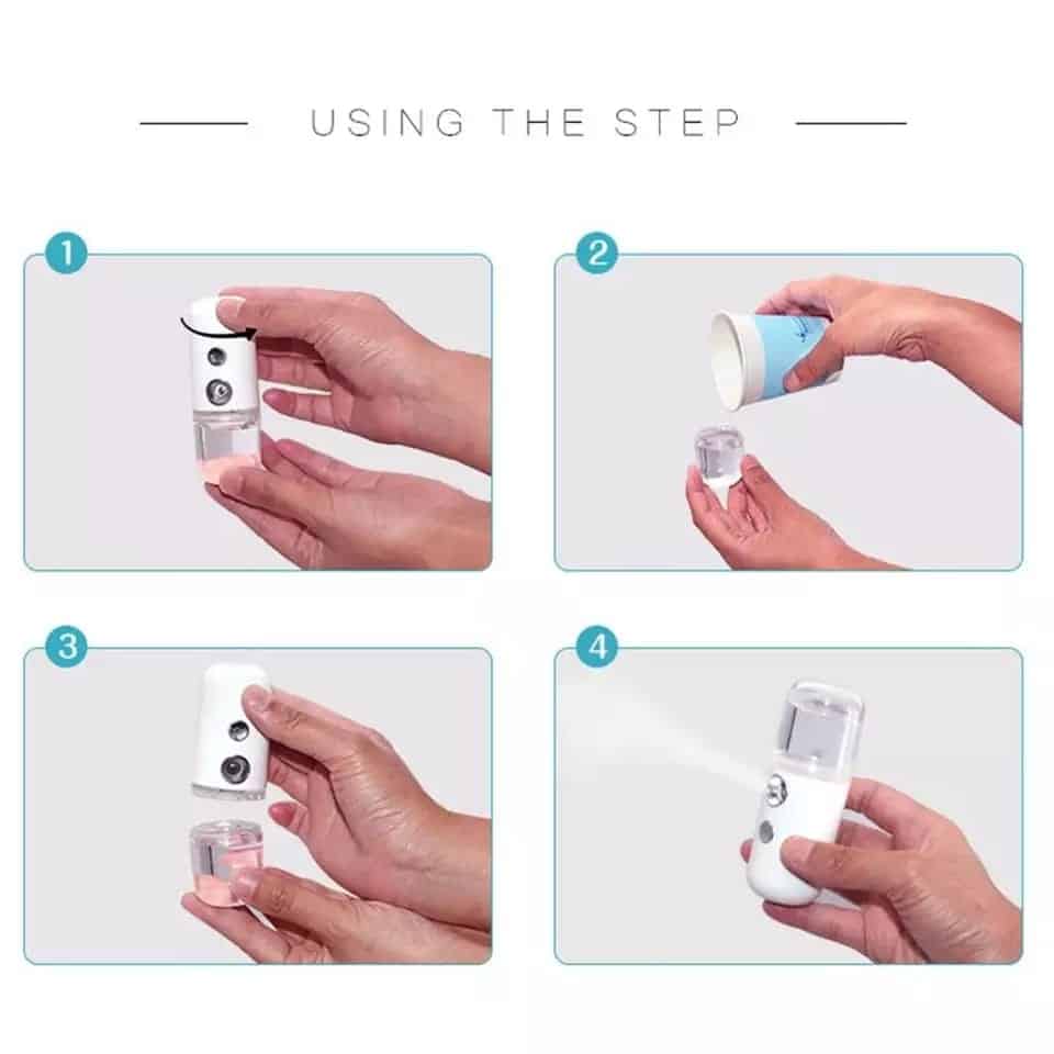 Vaporisateur portatif Rechargeable d'usb 30mL Nano vapeur faciale hydratant la peau nébuliseur soins du visage outils de beauté