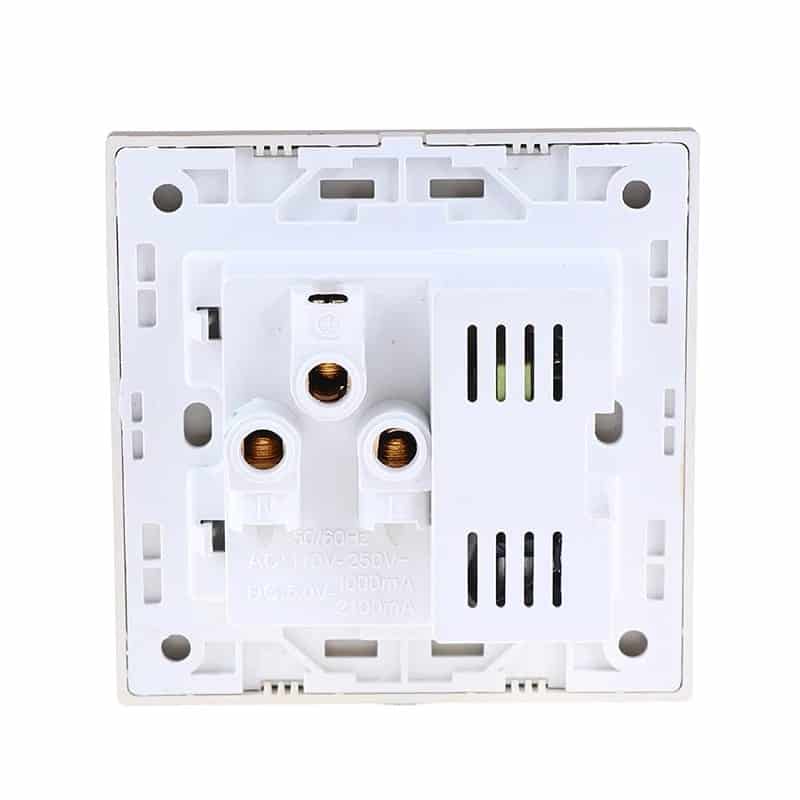 Prise USB 10A double prise murale | Chargeur USB, panneau de sortie de prise de courant cc