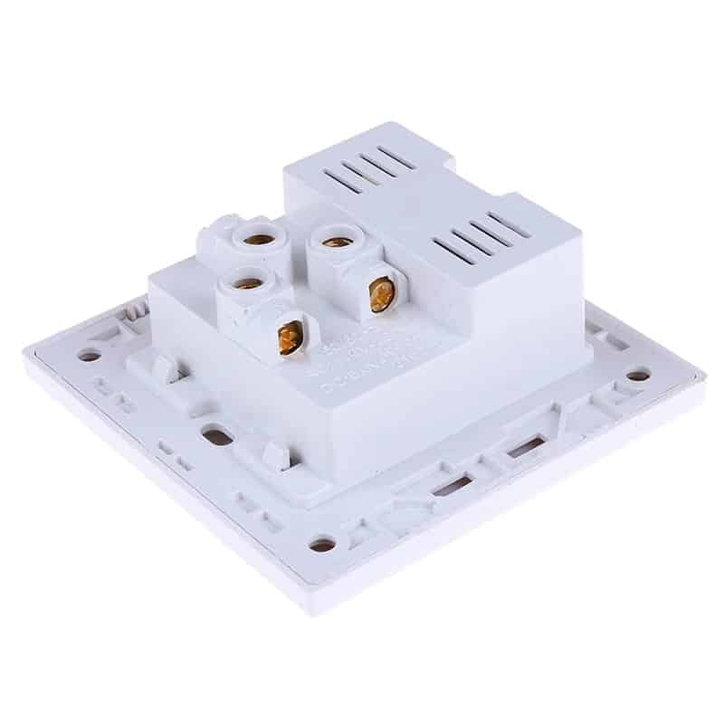 Prise USB 10A double prise murale | Chargeur USB, panneau de sortie de prise de courant cc