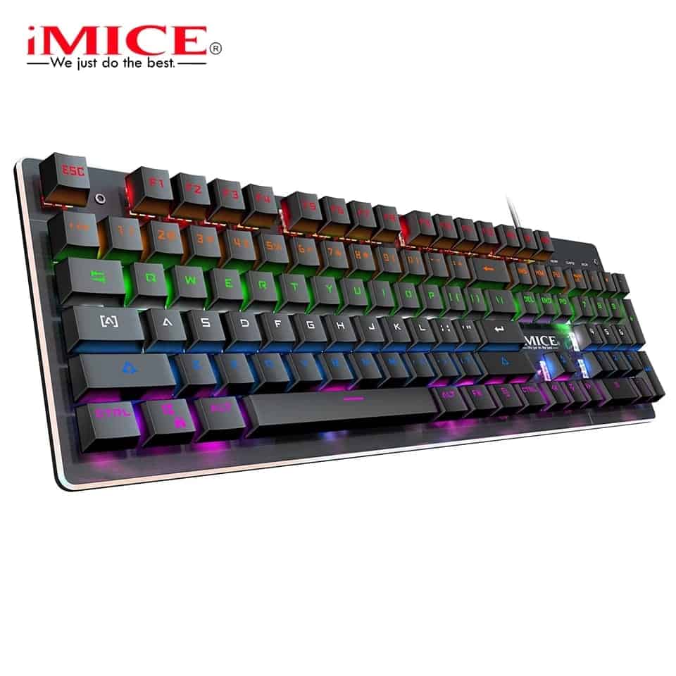 IMICE-PC MK-X80 Cool, clavier mécanique filaire, Notebook, clavier de jeu universel rétroéclairé