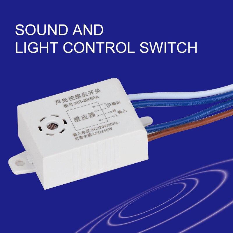 MR-SK50A 220V Module Capteur Sonore Interrupteur Contrôle Automatique Capteur Vocal