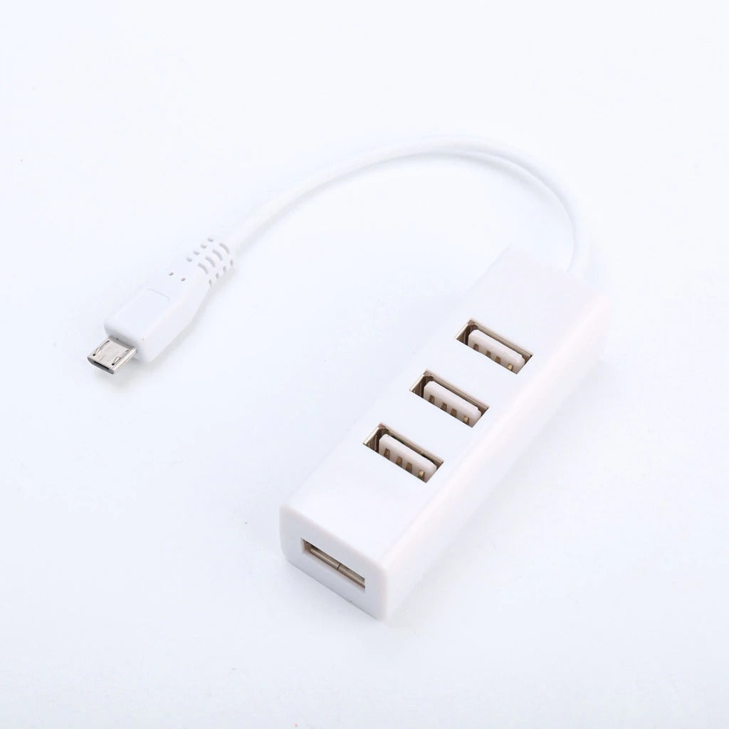 Micro USB à 4 ports OTG Hub pour Raspberry et smartphones