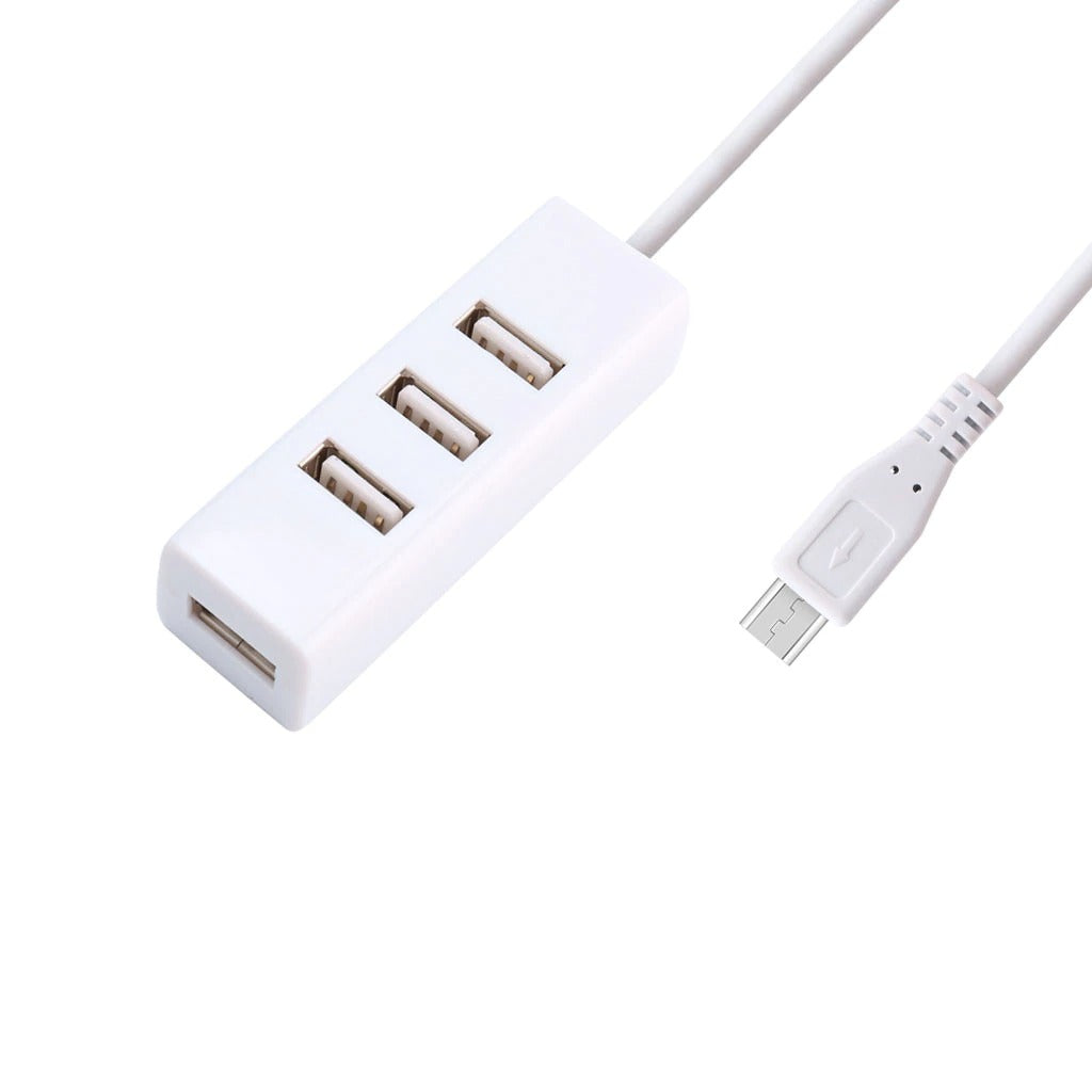 Micro USB à 4 ports OTG Hub pour Raspberry et smartphones