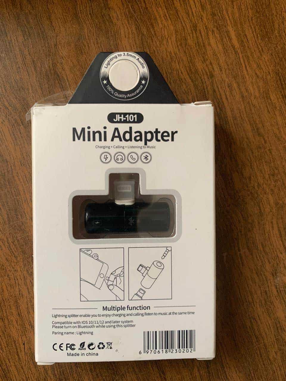 Adaptateur Bluetooth Mini Lightning Dual Splitter pour le chargement