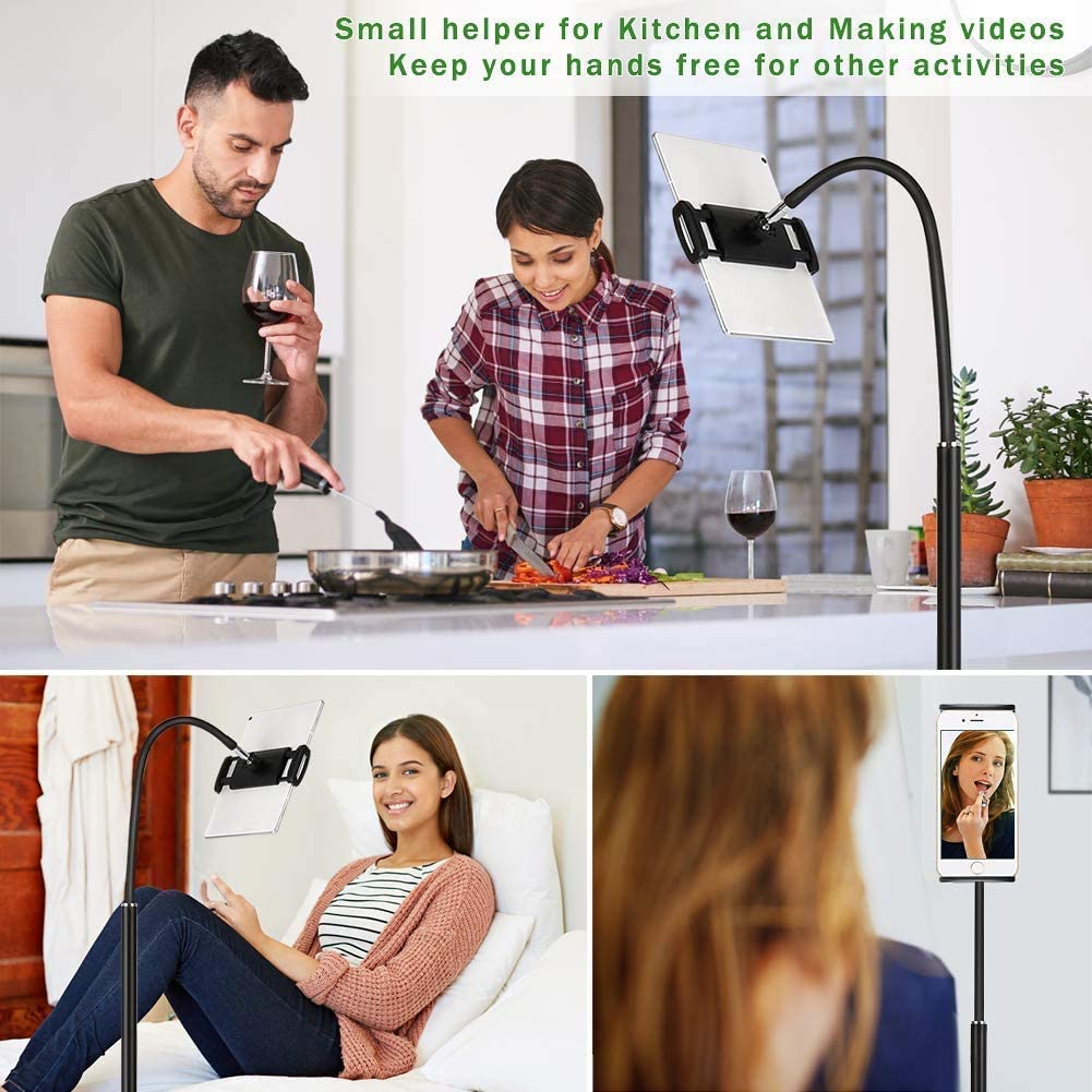 SUPPORT DE SOL RÉGLABLE SUPPORT DE BRAS DE SUPPORT LAZY MOUNT POUR IPAD TABLET IPHONE 140CM