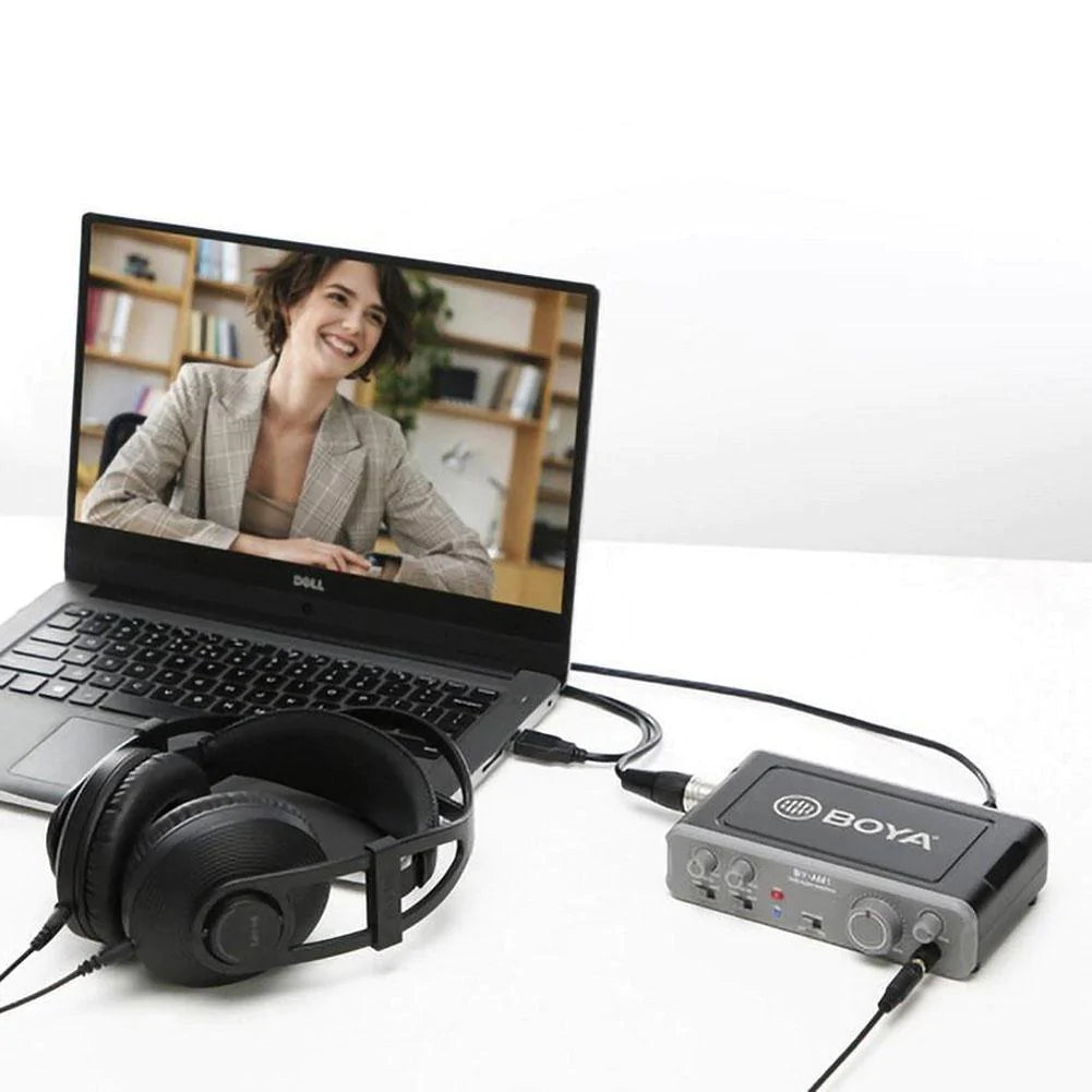 Carte Son BOYA BY-AM1 double canal 48V Miexeur