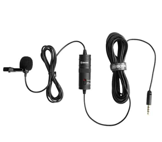 BOYA BY-M1 3.5mm Audio Video Record Lavalier Lapel Microphone