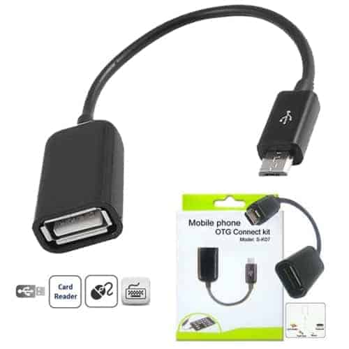 Kit de connexion OTG pour téléphone portable USB vers Micro USB Android S-k07