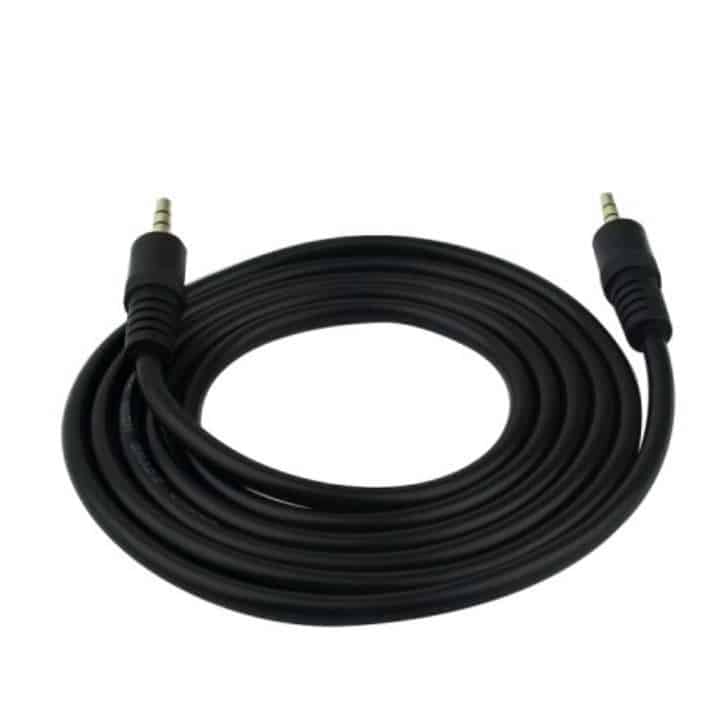 Câble auxiliaire mâle à mâle de 3,5 mm pour haut-parleur auxiliaire de câble de casque de voiture 1.5m