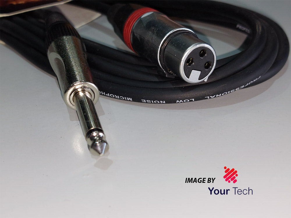 كابل مايكرو LOSEN XLR أنثوي إلى جاك 6.3 مم مونو 3.0م