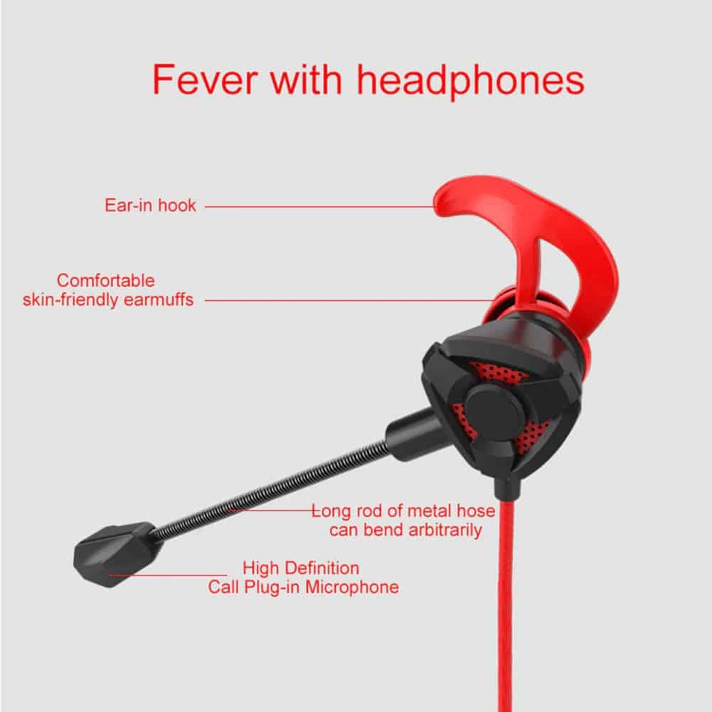 Écouteurs intra-auriculaires à réduction de bruit dynamique de jeu avec isolation acoustique double micro