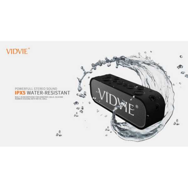 VIDVIE SP902a مكبر صوت مقاوم للماء Extra Bass مع Bluetooth و NFC