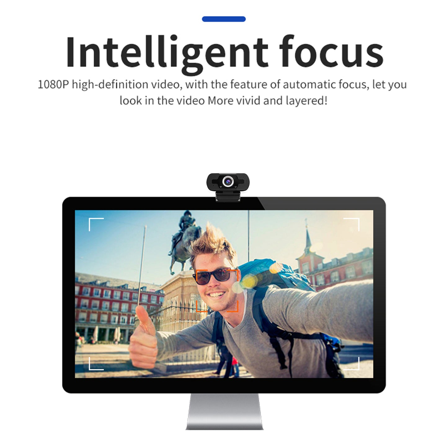 Webcam 1080P avec microphone avec USB grand angle de 110 degrés