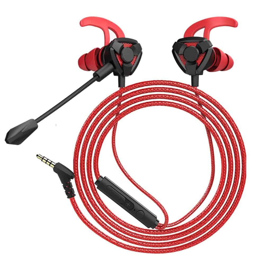 Écouteurs intra-auriculaires à réduction de bruit dynamique de jeu avec isolation acoustique double micro