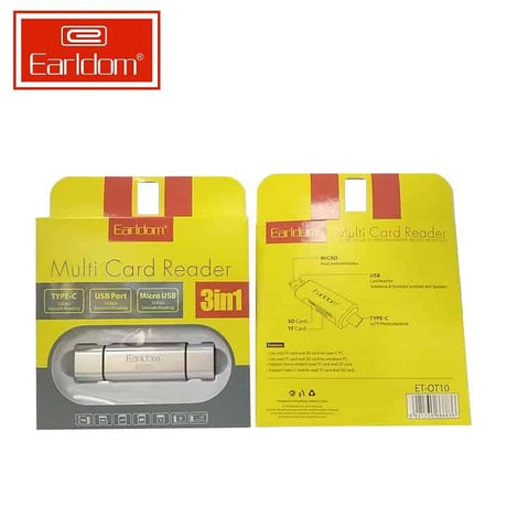 Earldom ET-OT10 3 in 1 Multi Card Reader OTG