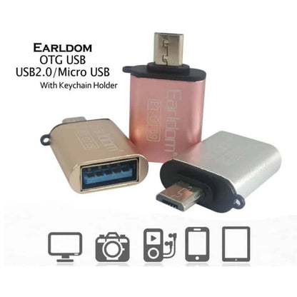Аdapter, Earldom, OT09, USB F to Micro USB, OTG, Different colors - 11042
