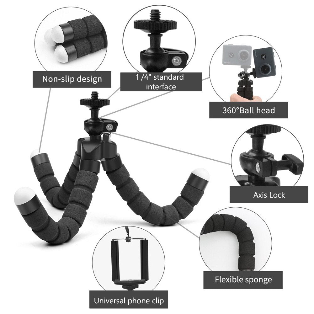 Mini Trépied Flexible pour téléphone Portable
