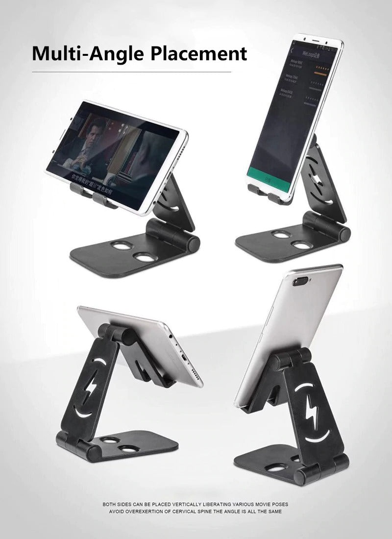 Support de bureau pour téléphone portable, pliable et extensible, universel, pour les paresseux