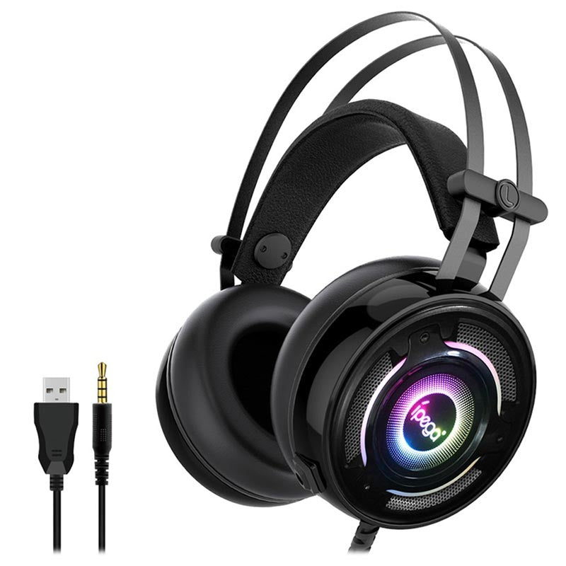 CASQUE DE JEU IPEGA PG-R008 RGB - 3,5 MM - NOIR