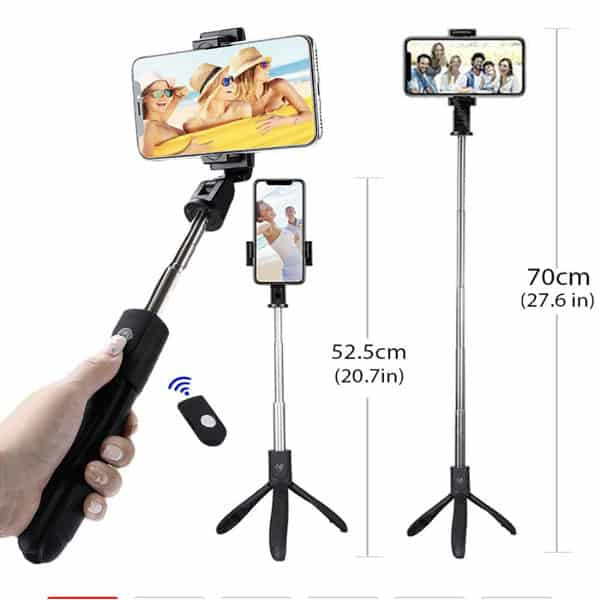 K06 Bluetooth Selfie bâton trépied monopode sans fil à distance
