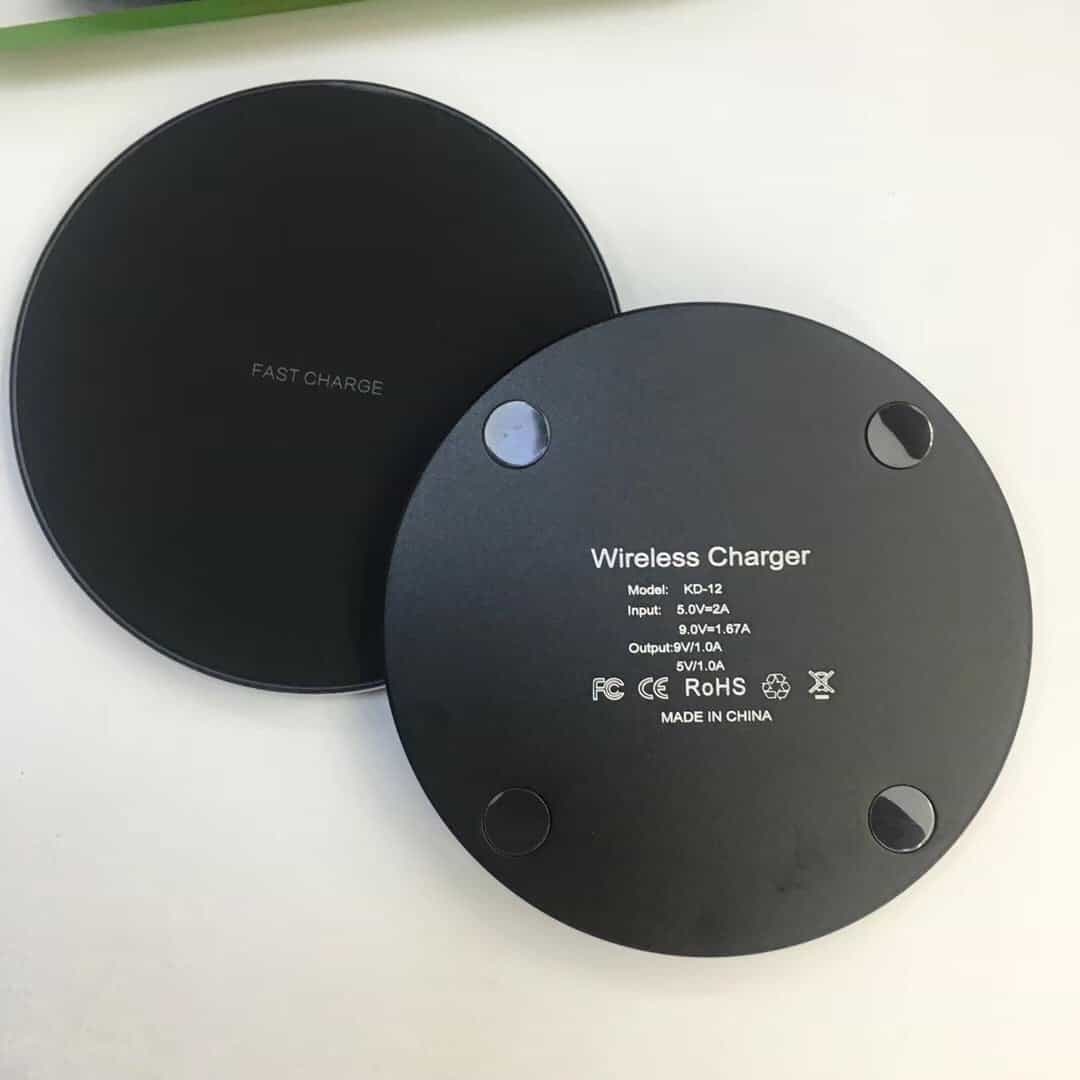 Chargeur rapide sans fil KD-12 pour iPhone X, Samsung Note 8, etc. Chargeur sans fil à charge rapide