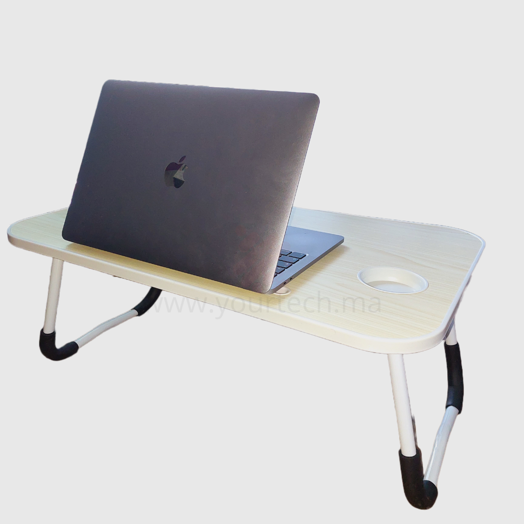 support pour ordinateur portable en bois pliable