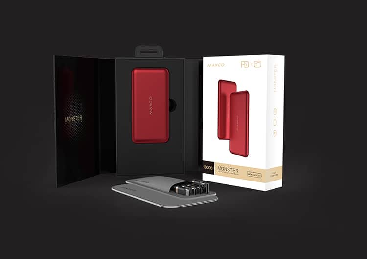 Maxco Monster 18W Slim Powerbank PD Power Bank pour un cadeau de luxe