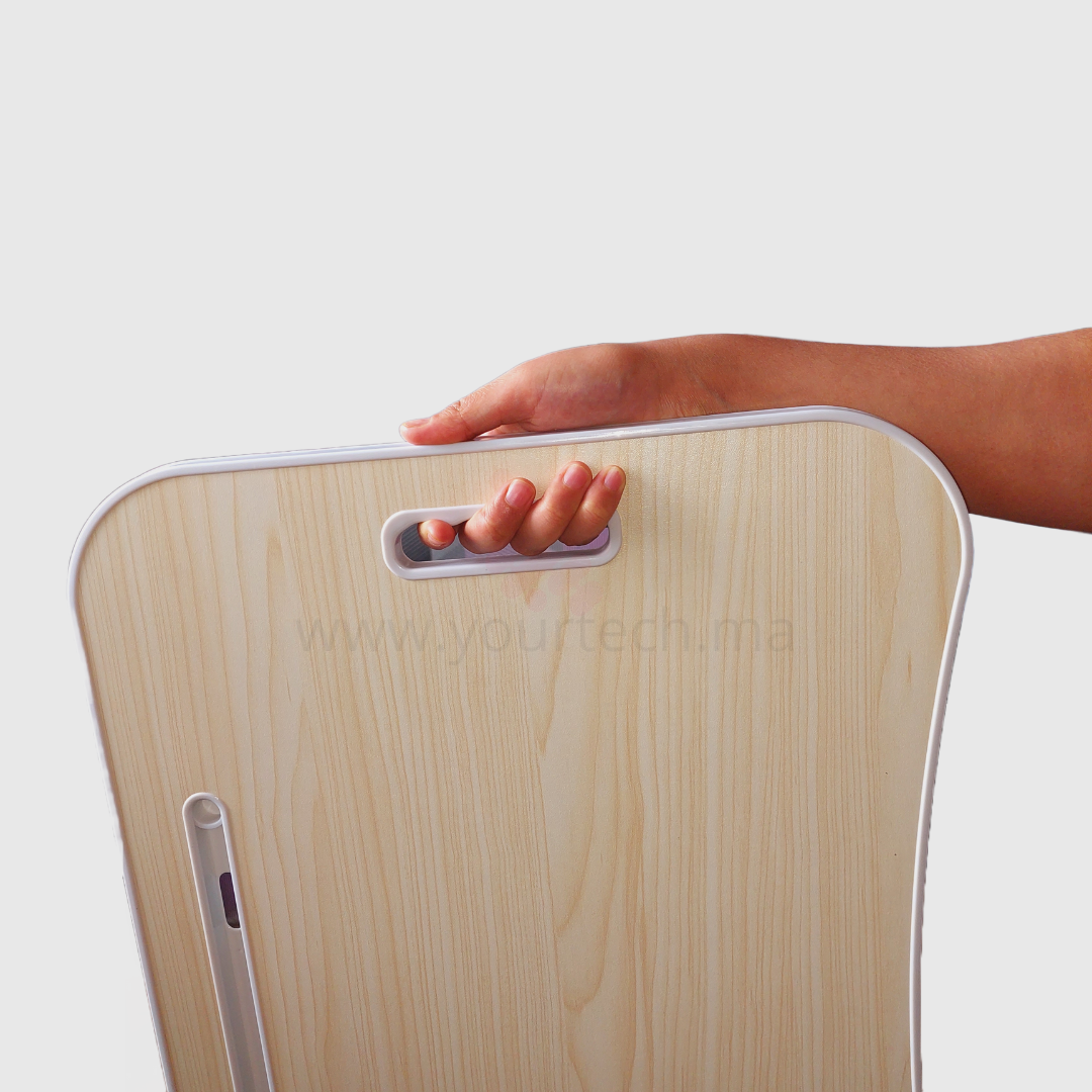 support pour ordinateur portable en bois pliable