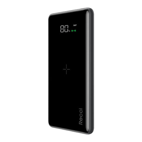 RECCI 8000mAh portable digital power display wireless power bank
