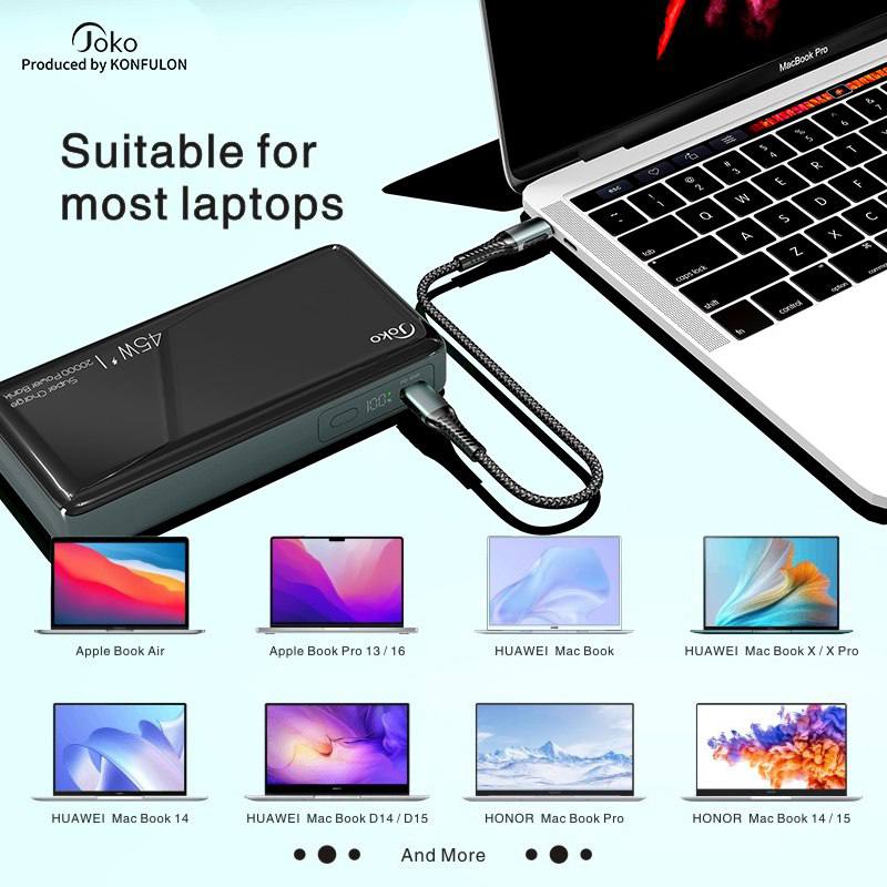 باور بانك PD 45W 20000 مللي أمبير شحن سريع JOKO - أصفر