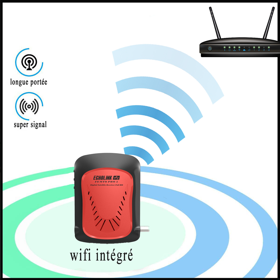 Recepteur Echolink Femto Pro 5 avec Wifi intégré