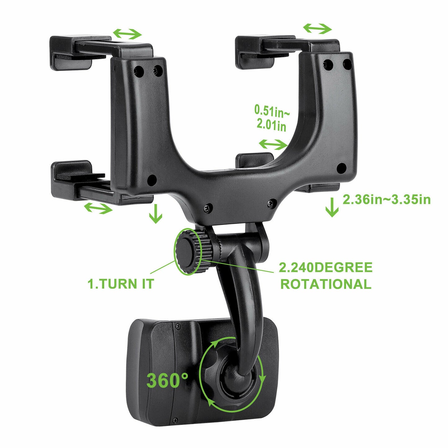 Support de téléphone universel pour support de rétroviseur de voiture