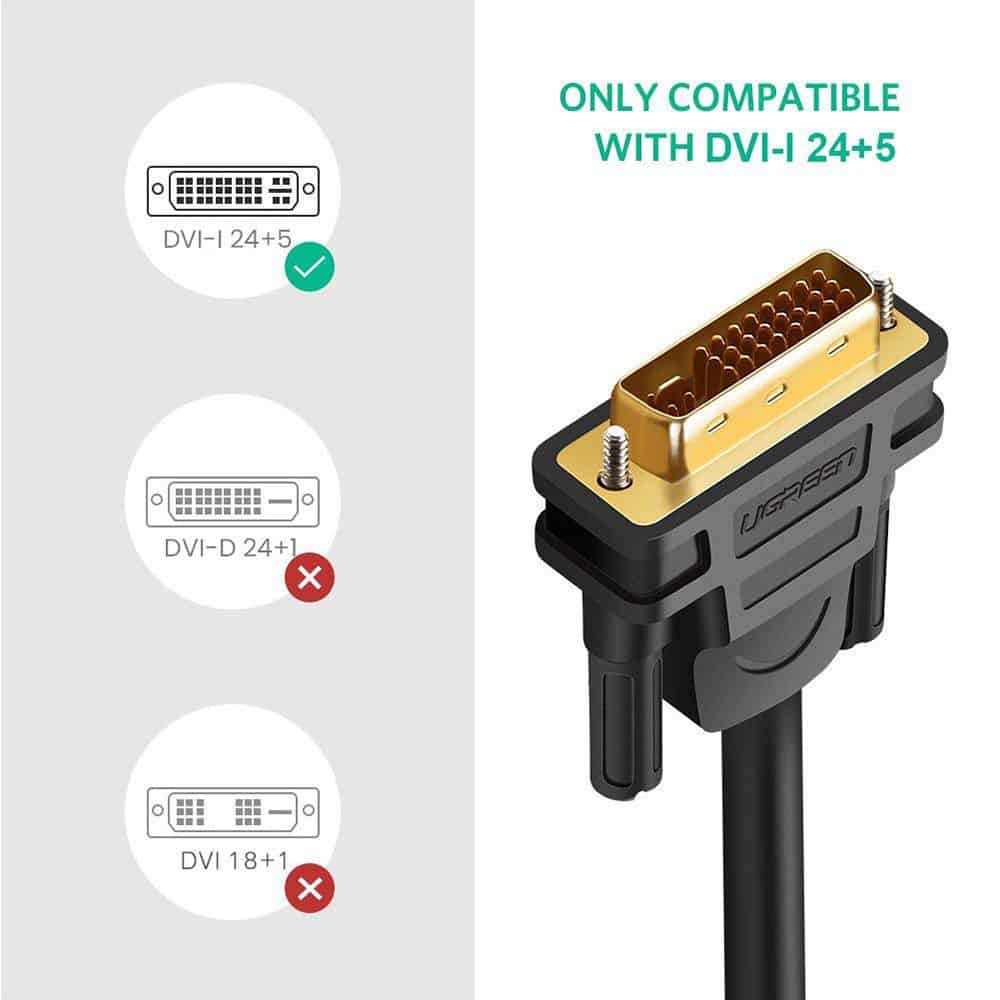 Câble DVI vers VGA mâle (24+5) 1.5M