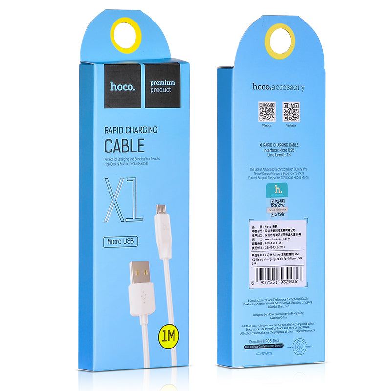 Câble USB 2.1a HoCo X1 câble de charge rapide