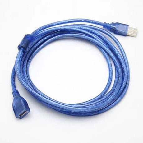 Câble d'extension USB 2.0 Type A-Mâle vers A-Femelle en Bleu 1.5 et 3m