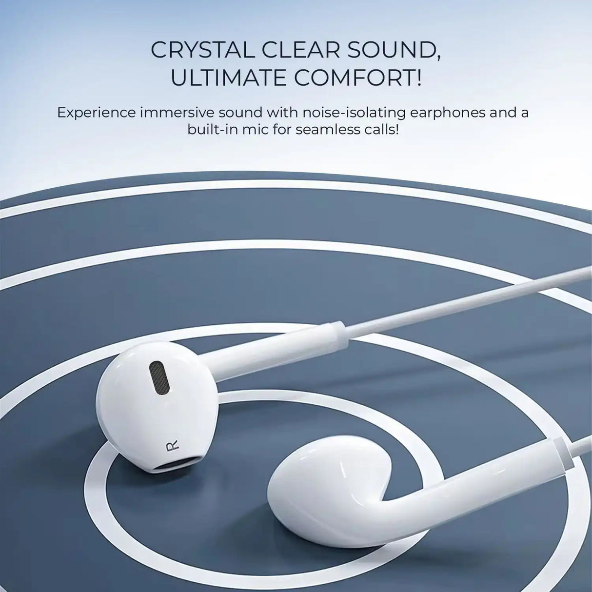 IG ROYAL IG-100 Écouteurs Intra-Auriculaires avec Micro – Blanc