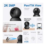 Tapo C211 - Caméra de Sécurité 2K 360° Black Edition