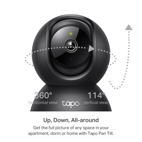 Tapo C211 - Caméra de Sécurité 2K 360° Black Edition