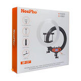 NeePho NP-21 - Ring Light Professionnel LED 54 cm avec Télécommande et Accessoires